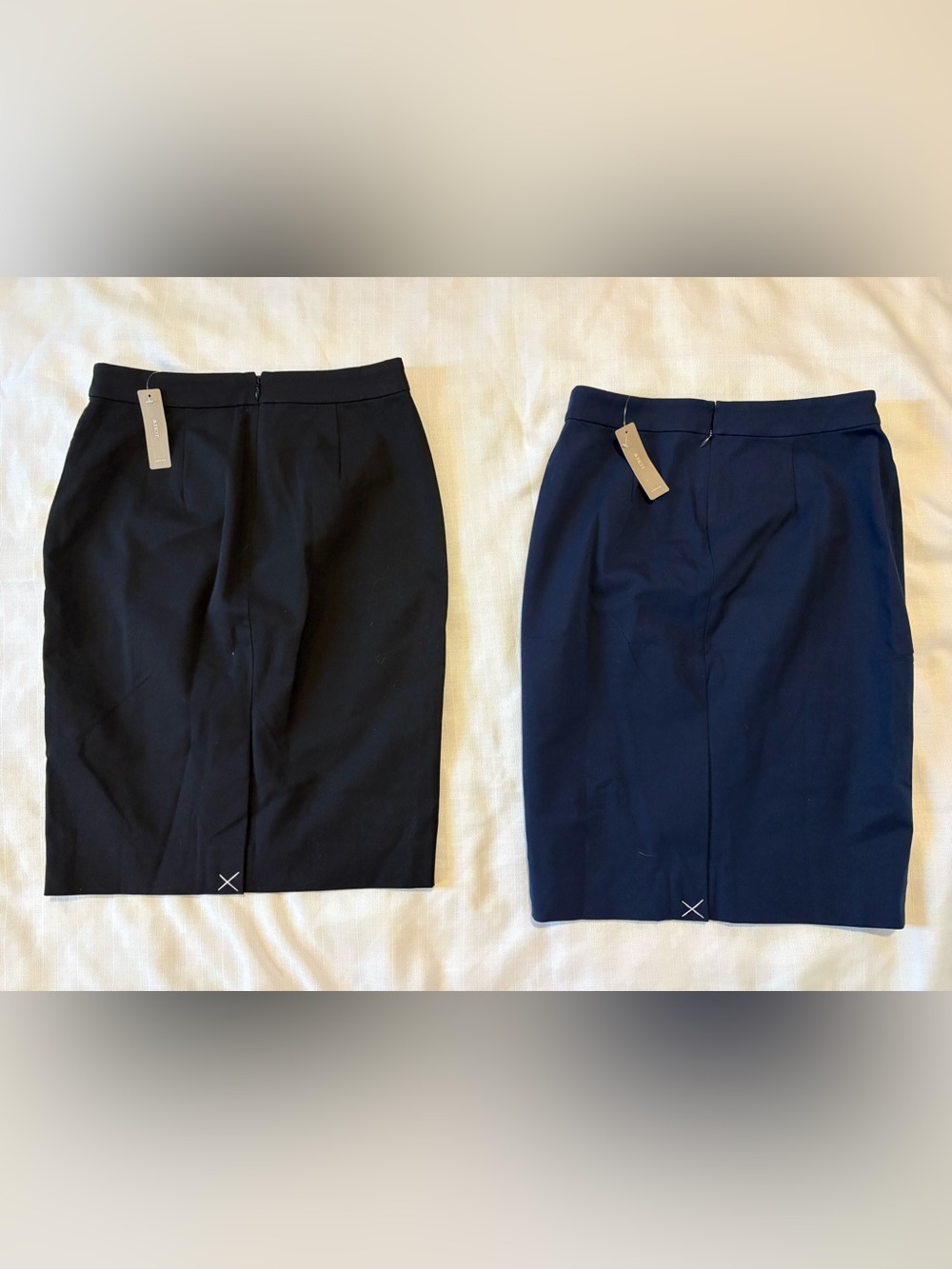 NWT J. Crew Classic Pencil Skirt - Black and Navy size 2